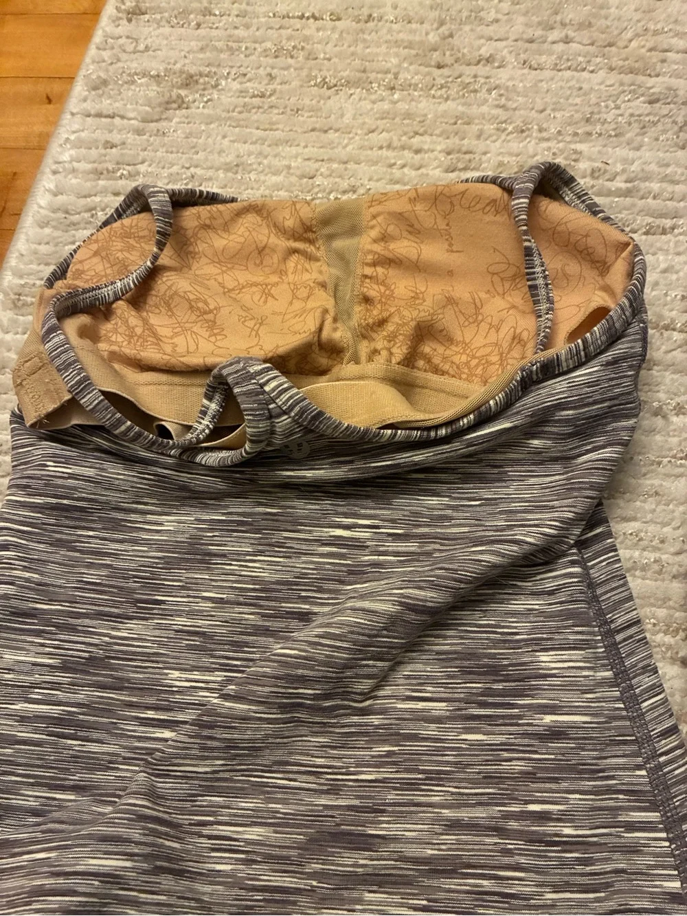 Lululemon Athletics Women’s Gray Heathered Workout/Running Top